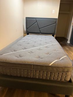 NEW Twin bed frame and mattress