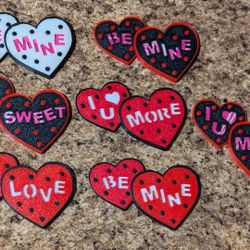 Homemade Polkadot Valentine Hearts