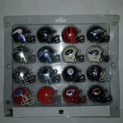 16 Riddell NFL NFC AFC Pocket Size Helmets Preowned