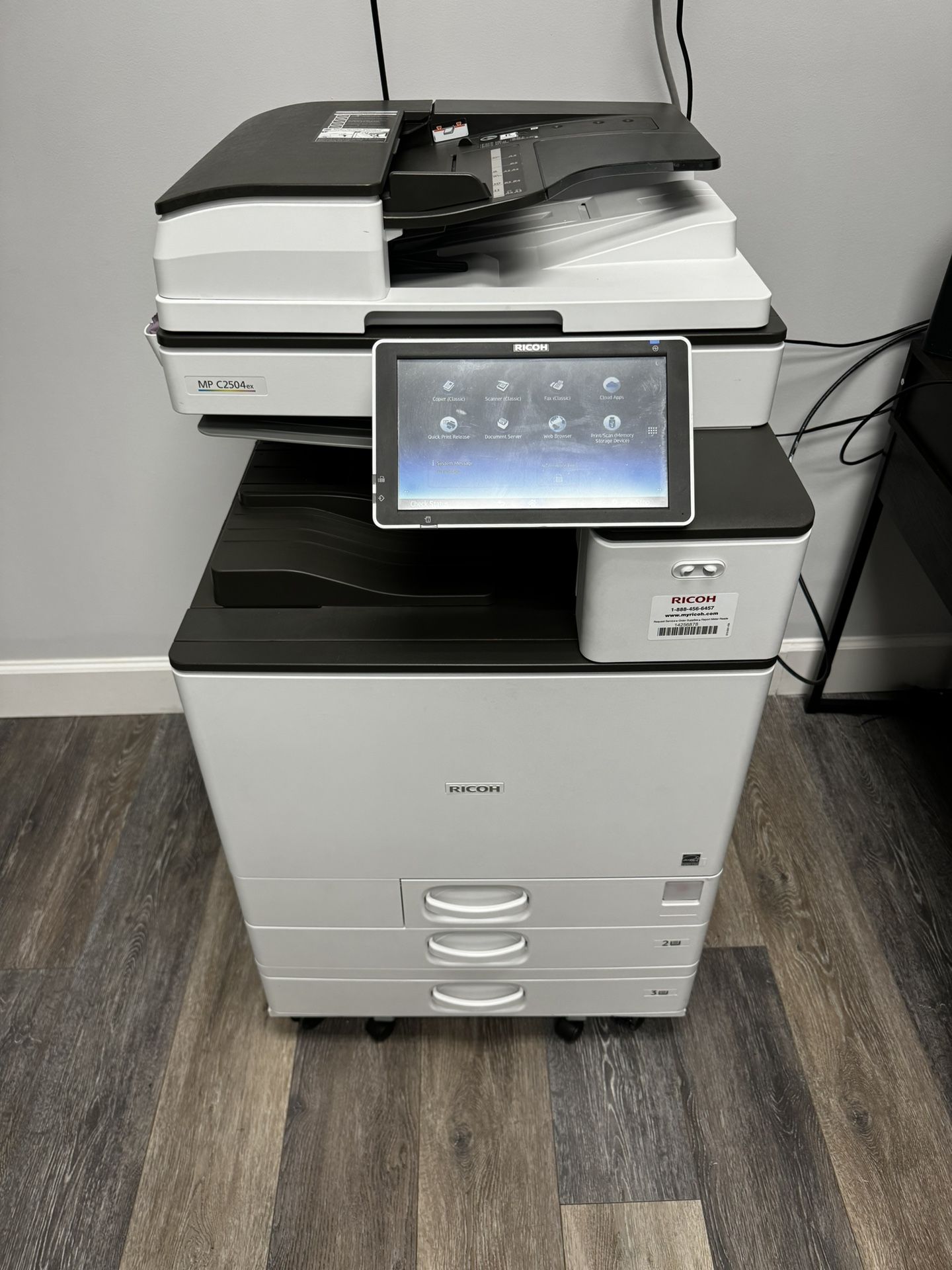 Printer Full Color Laser Ricoh Mp C2504 Copy Machine