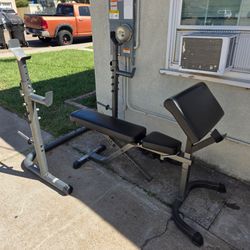 Adjustable Weight Bench And rack
