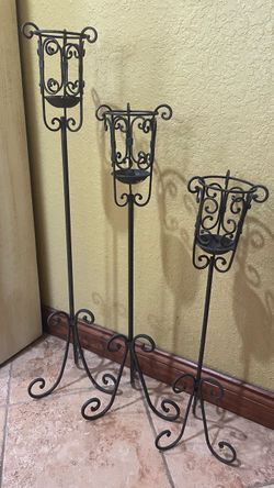 Iron candle holders $100.00 CASH
