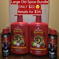 NEW! Large Old Spice Bundle ONLY $22. Retail  $34.
