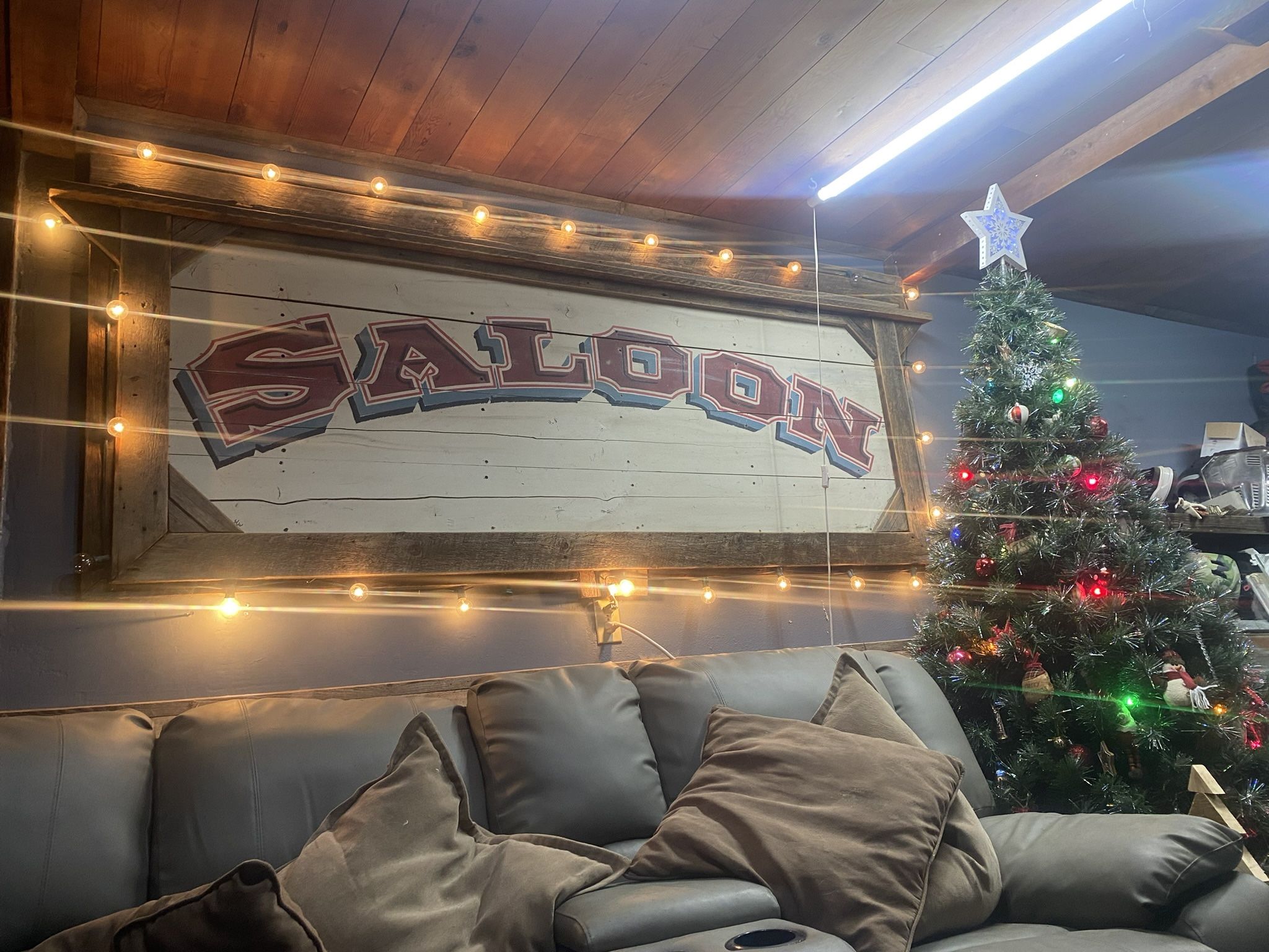 Barnwood Wrapped Vintage Hand Painted