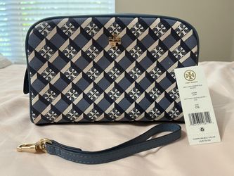 New With Tag TORY BURCH Geo Logo Essentials Pouch