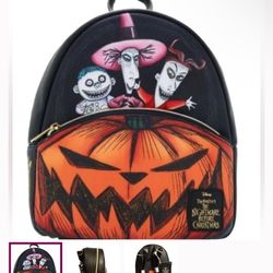 Pumpkin King NBC Sift Tag Loungefly. New Tag In Bag. Pu Bridgewater. Vegan Leather 