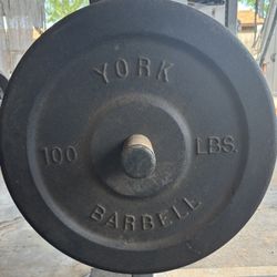 York 100 lb Olympic Weights