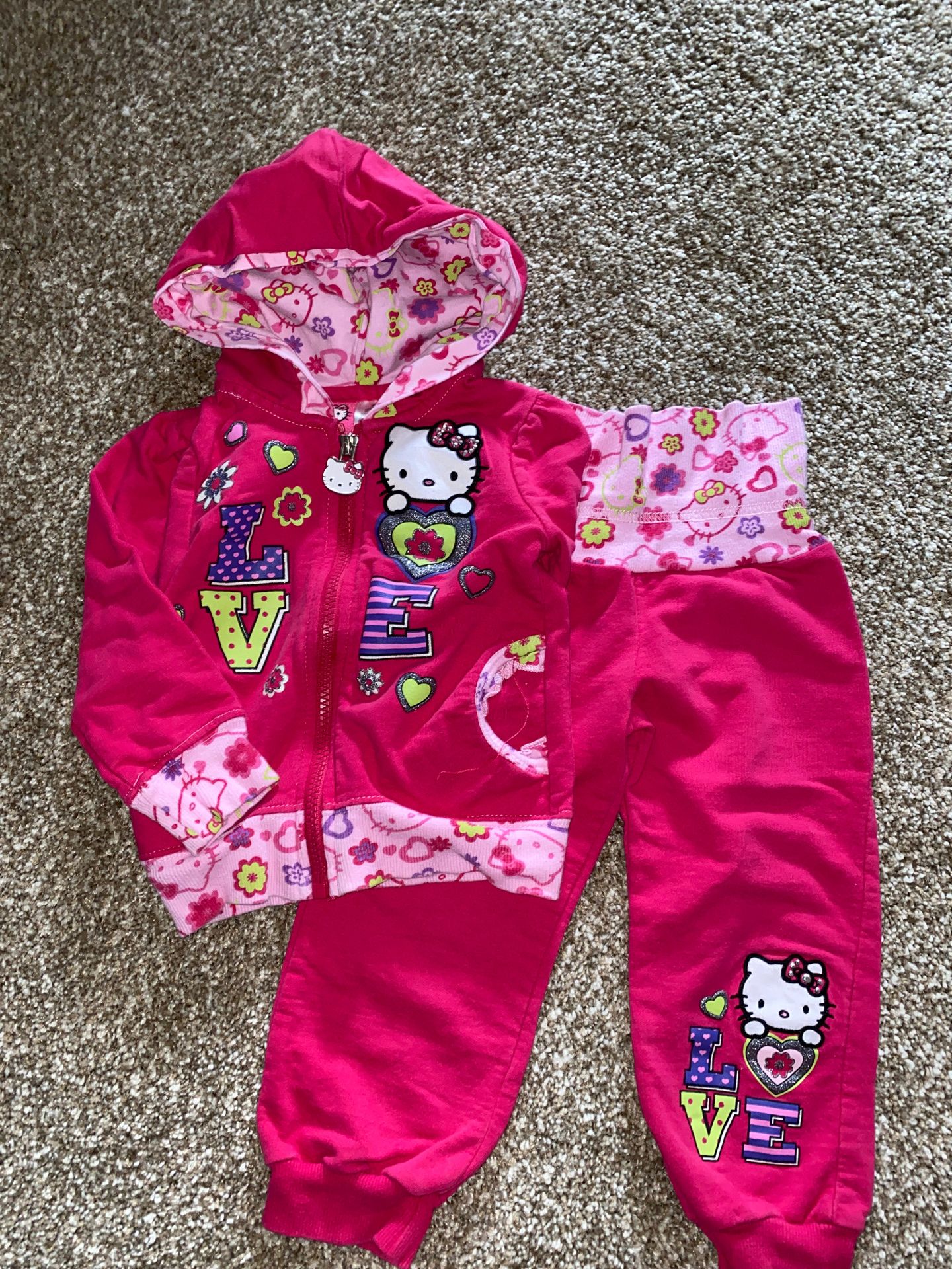 Cute Hello Kitty Set Size 2T