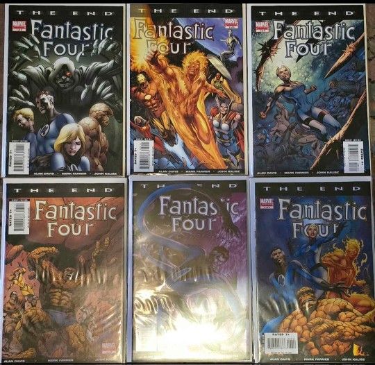 Fantastic 4 "The End" Comic Series 1-6