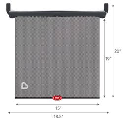 $10 x2 automatic car roller shades with safety White Hot Sun Safety Shades for babies kids