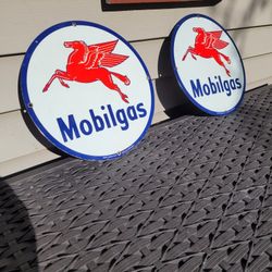 Mobil Gas Signs