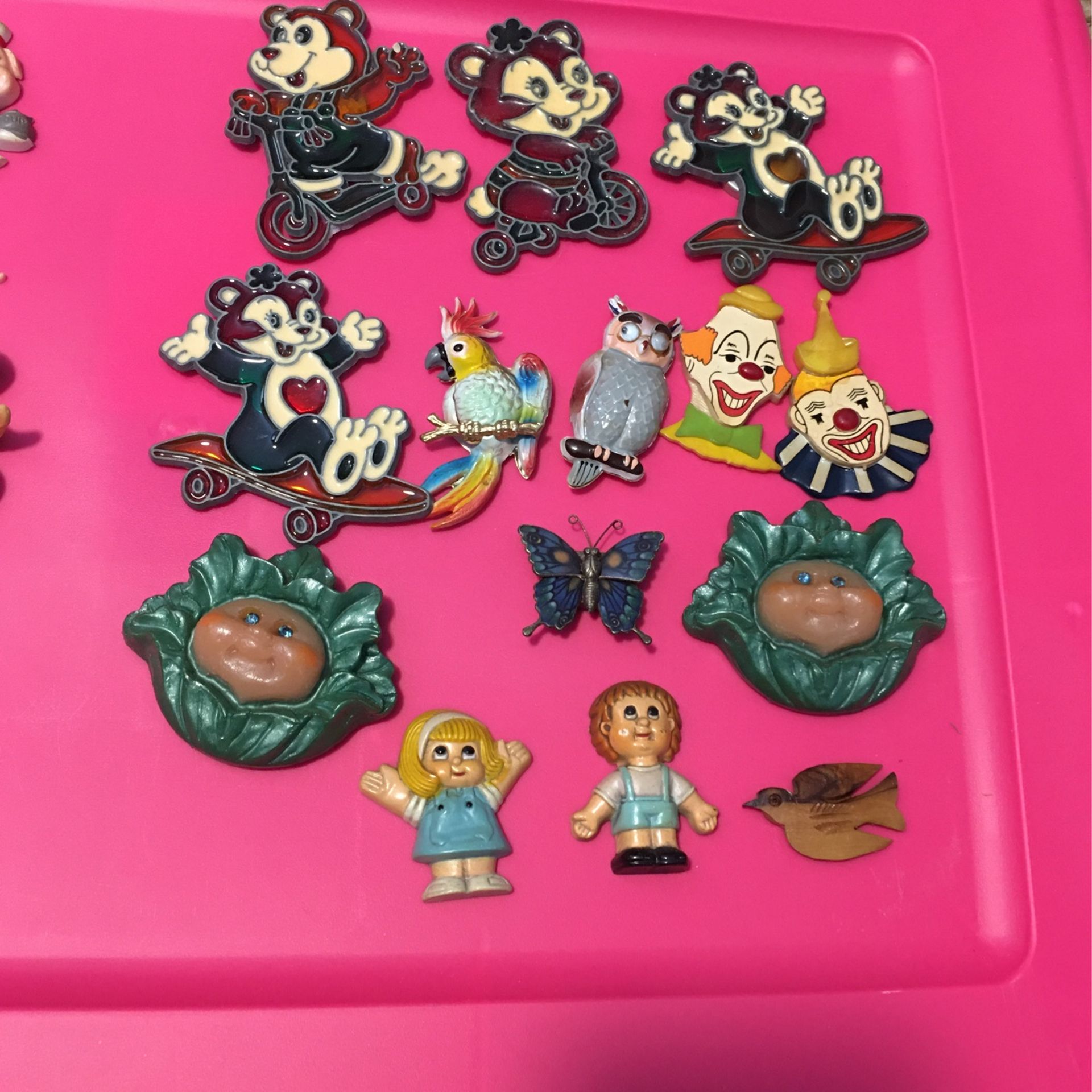 Vintage Refrigerator Magnets, Lot of 14