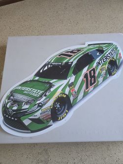 Kyle Busch #18 Interstate Batteries Toyota Camry metal sign NASCAR