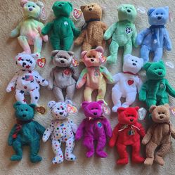 Lot TY Beanie Babies Bears