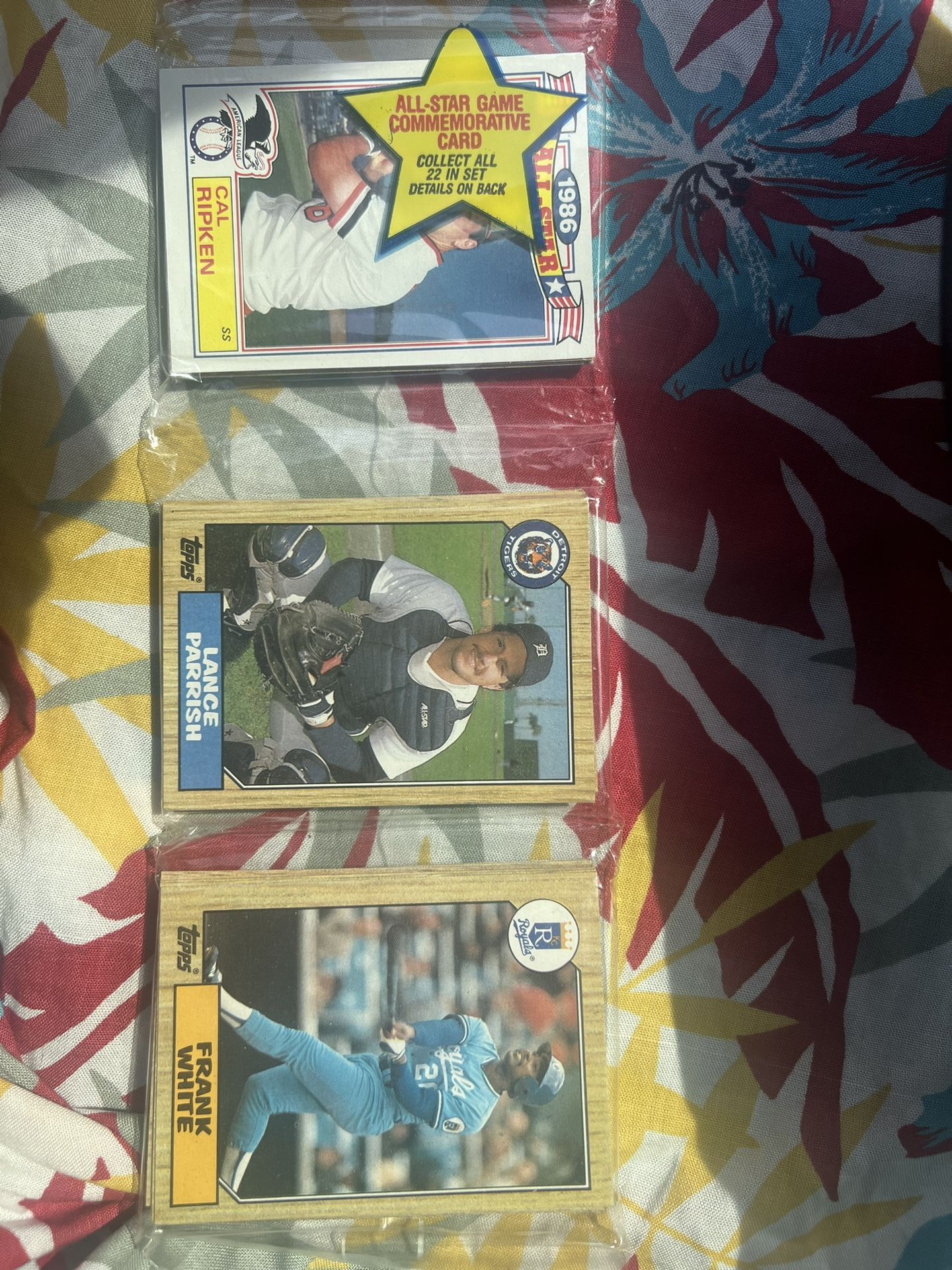 1987 Topps Baseball Cards Rack Pack Ripken And Raines HOF’ers
