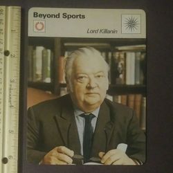 1977 Sportscaster Lord Killanin President IOC Olympic Games Olympics Beyond Sports Photo Large Over-sized Card HTF Collectible Vintage