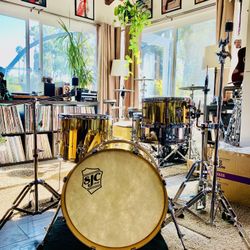 SJC Custom Busker DeVille  3pc  Drum Set w/ New SJC snare +