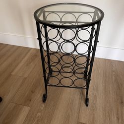 MUST GO TODAY - Metal Wine Rack Table - $20