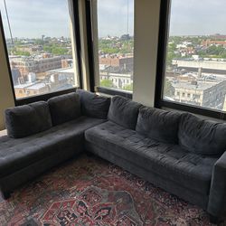 2 Pc Grey Sectional
