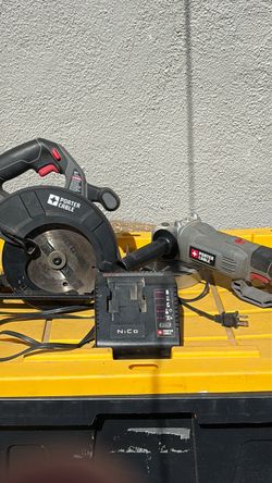 Porter Cable Circular Saw, Angle Grinder & NiCd Charger