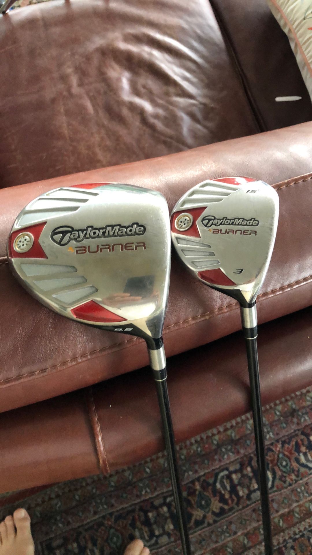 TaylorMade Burner 9.5 Driver And 15 Degrees 3 Wood