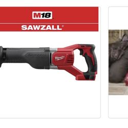 Milwaukee M18 18V Lithium-lon Cordless SAWZALL Reciprocating Saw (Tool-Only)