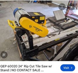 QeP Professional 2hp 24 inch tile saw