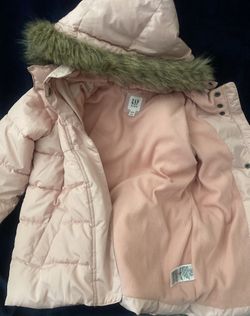Girls Pink Gap Coat