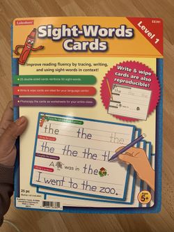 Sight Word Practice Cards 