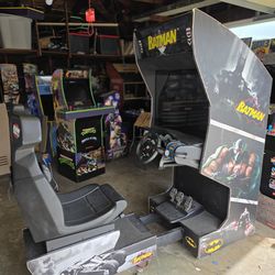 Batman Full Sit Down Arcade Racing Cabinet