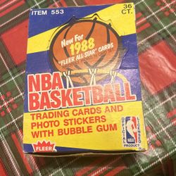 1988 Fleer Basketball Box