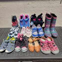 11 pairs kid shoes size 12, 13, 1, 2. new and used. see prices in ad description