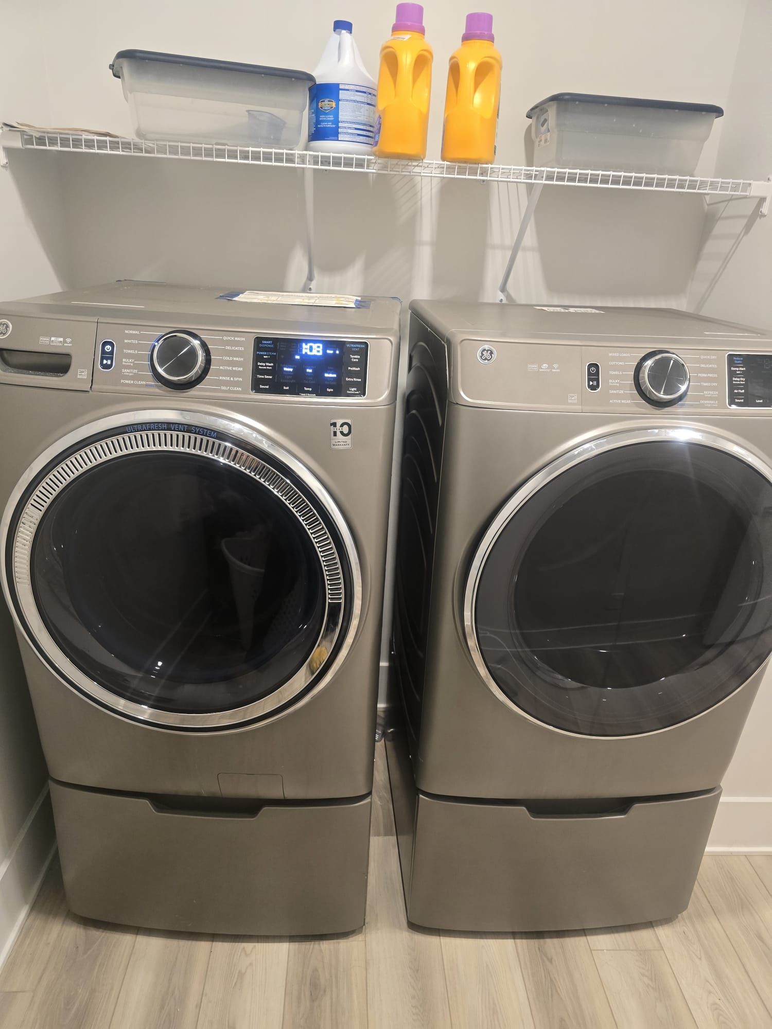 Washer and dryer