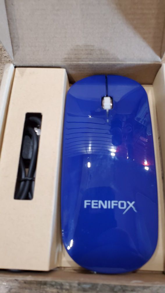 FeniFox Blue Wireless Mouse JYMX106 Bluetooth 3.0