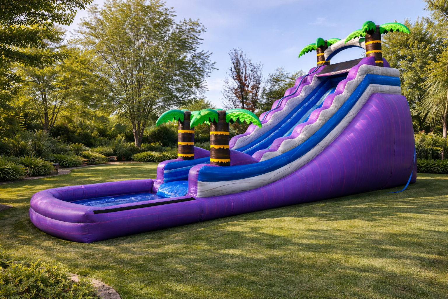 Big water slide jumper