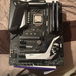 mpg z390 carbon mobo + i9900k + 16 gb ddr4 ram 