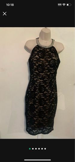Black Halter Formal Dress size XL for Women's Sleeveless Bodycon.  (E)