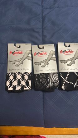 Frenchic Fishnet Lace Tights 3X/4X – 3 Pack