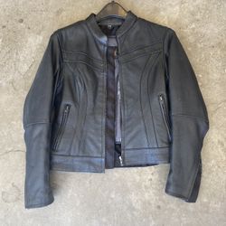 Ladies Leather Motorcycle Jacket