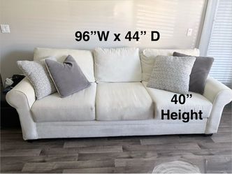 Sofa fabric Cream-Beige Three -Cushion