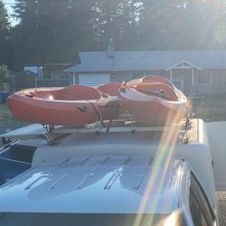 Two 2 Person Sea Kayaks 