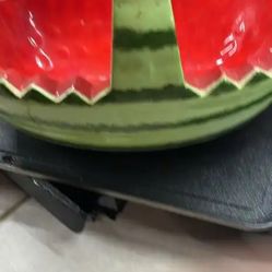 Hand-painted watermelon fruit bowl