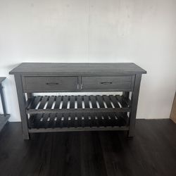 Martin Svensson Home Barn Door Sofa Table, Antique Black