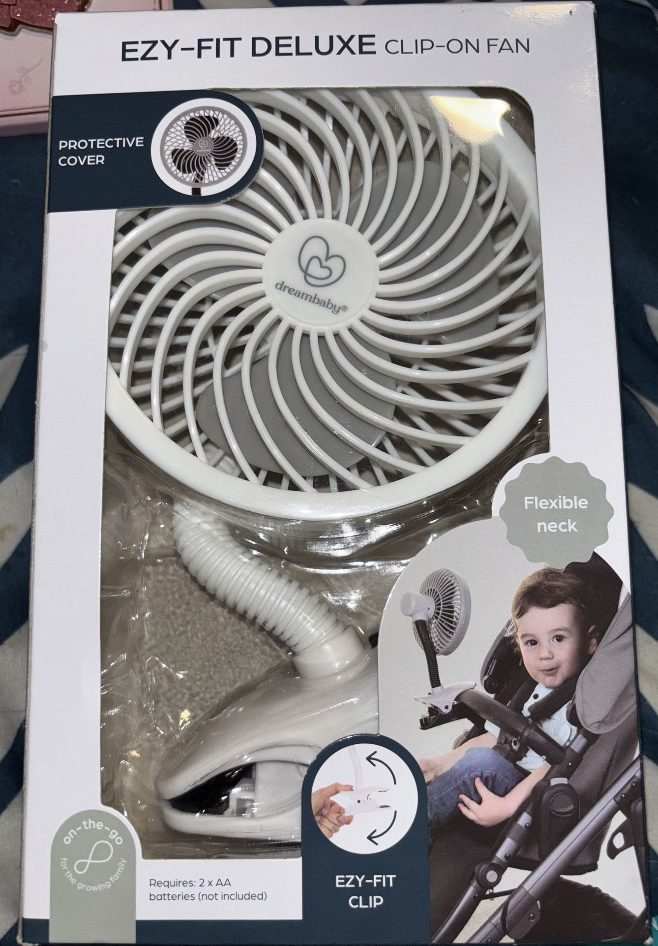 Baby Clip On Fan Require 2x AA Batteries Not Included