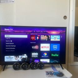 32” HD Smart Roku tv With Voice Remote 