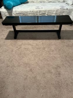 WOOD BENCH (ESPRESSO COLOR)… EXCELLENT CONDITION… 60” Long X 18” Tall… $75 OBO