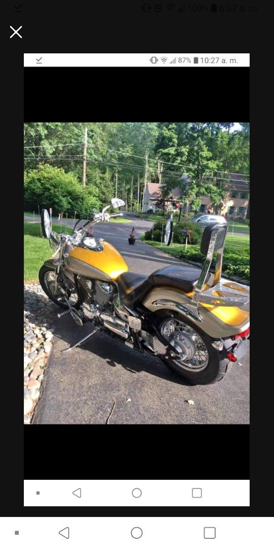 199 Yamaha v star 1100cc $ 2500 obo. Trade for 4 Wheeler