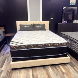 Queen Mattress Come With Box Spring - Free Delivery 🚚 Today To Reasonable Distance 