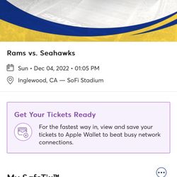 Rams Seahawks Tickets
