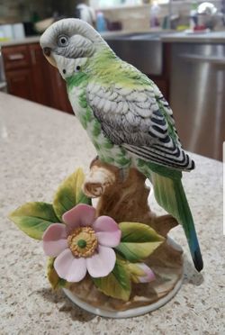 vintage parakeet # 9386 by andrea
